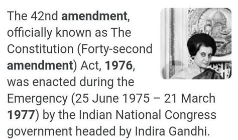 the amendment took place in 1976 was - Brainly.in