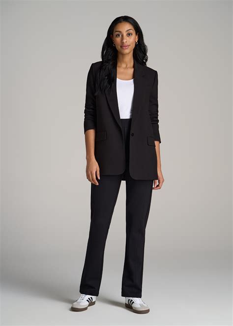 Pull on Slim Dress Pants Women's in Black – American Tall