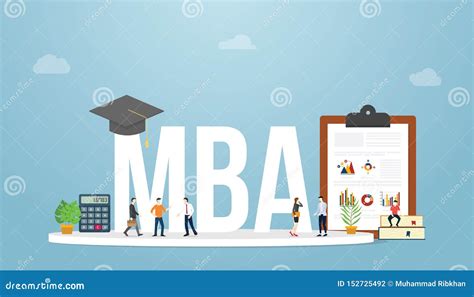 Mba Master of Business Administration Business Concept Education Degree ...