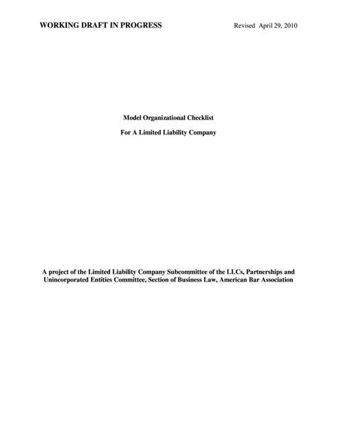 LLC Checklist 的图像结果