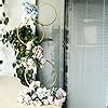Buy Efavormart 3ft 4-Tier Gold Metal Hoop Pillar Flower Stand, Wreath ...