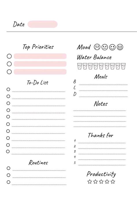 Good Notes Daily Planner Template 的图像结果