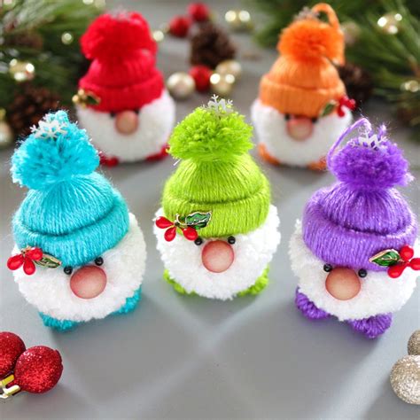 Fast and easy yarn Christmas tree Gnoms | Fast and easy yarn Christmas ...