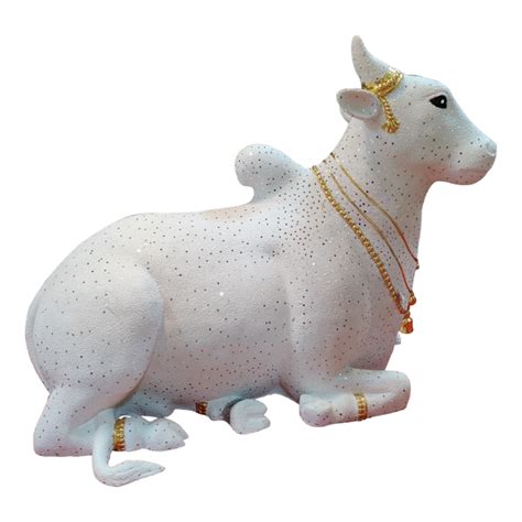 Handmade Fiberglass Mirror Mosaic Nandi For Decor at Wedding, Home and ...