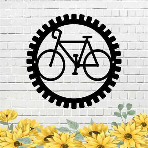 Amazon.com: Excmoky Bike Bicycle Metal Wall Art, Laser Cut Wall Sign ...