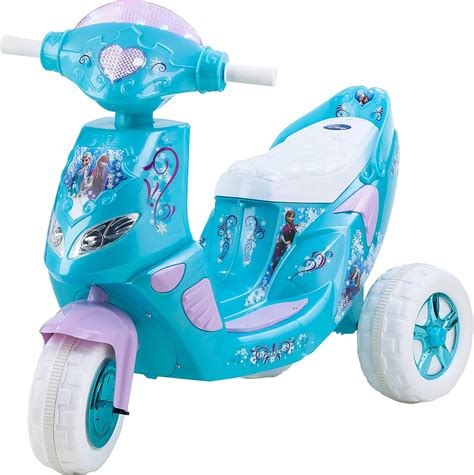 Amazon.com: Kid Trax Disney Frozen Kids Scooter Ride On Toy, 6 Volt ...