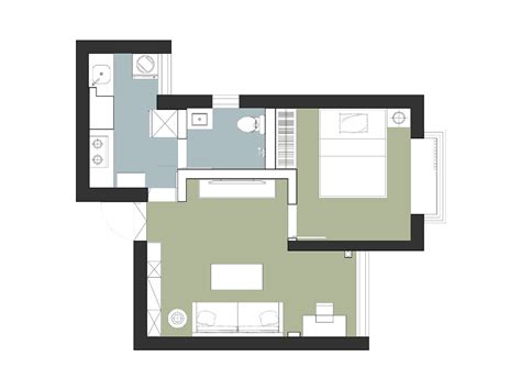 30平米小户型日式风格-谷居家居装修设计效果图