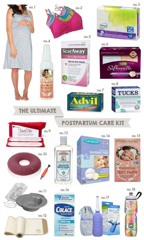 The Ultimate Postpartum Care Kit #pregnancypillow, | Postpartum care ...