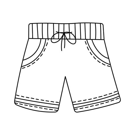 Swim Trunks Clipart Black And White at Han Schmitt blog