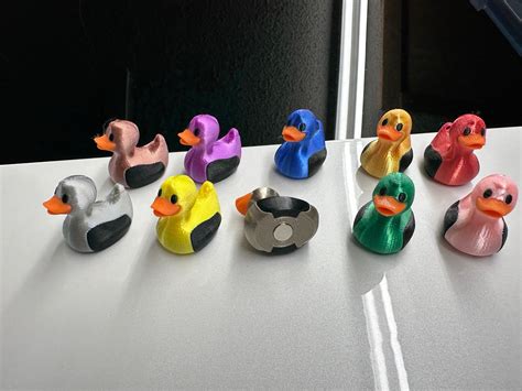 3D Printed Magnetic Mini-micro Ducks. Multi-colored 3D Printed Cruise ...