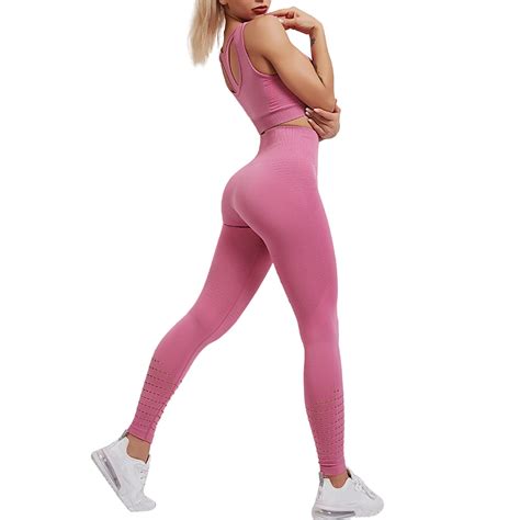 Prolriy Workout Sets for Women, Women's Sports Bra Tights Hip Lifting ...