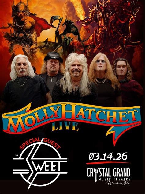 Molly Hatchet and The Sweet | Crystal Grand Music Theatre