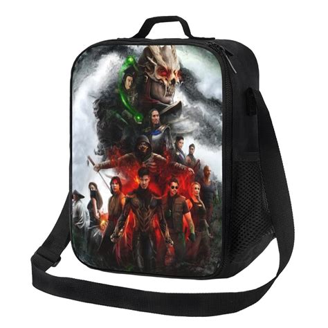 Mortal Kombat Poster Movie Portable Lunch Bag Tote Bento Bag Insulated ...