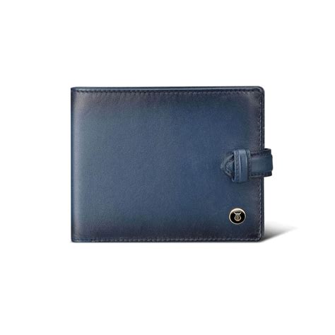 Buy Lapis Bard Ducorium Bi-Fold Slim Wallet With Tab - Blue Online