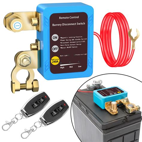 Remote Battery Disconnect Switch 12v, 240A, Upgrade Smart Voltage Kill Switch, Car Kill Switch ...