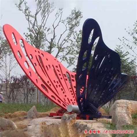 厂家定制不锈钢蝴蝶雕塑 花园景观蝴蝶雕塑 不锈钢镂空蝴蝶雕塑-广东润景雕塑公司