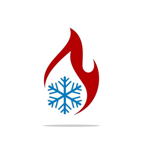 Hot and cool vector logo template illustration design vector eps 10 ...