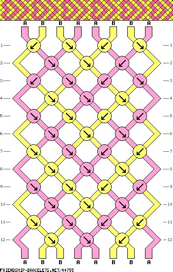 bracelet patterns 2 colors