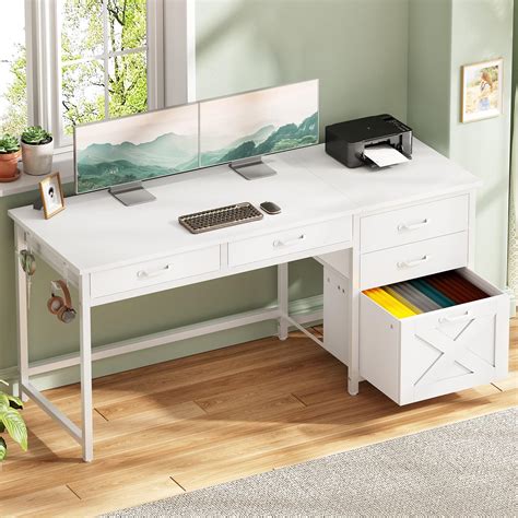 Image result for White Computer Desk Amazon