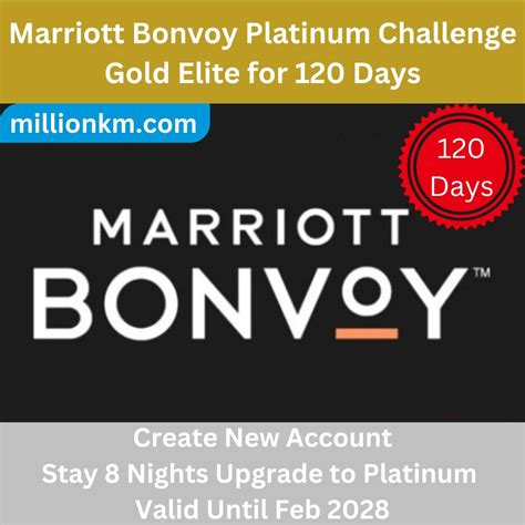 Marriott Bonvoy Platinum Challenge, Stay 8 Nights Upgrade & Extend to ...