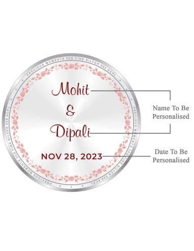 Precious Moments Personalised BIS Hallmarked Wedding Anniversary Silver ...