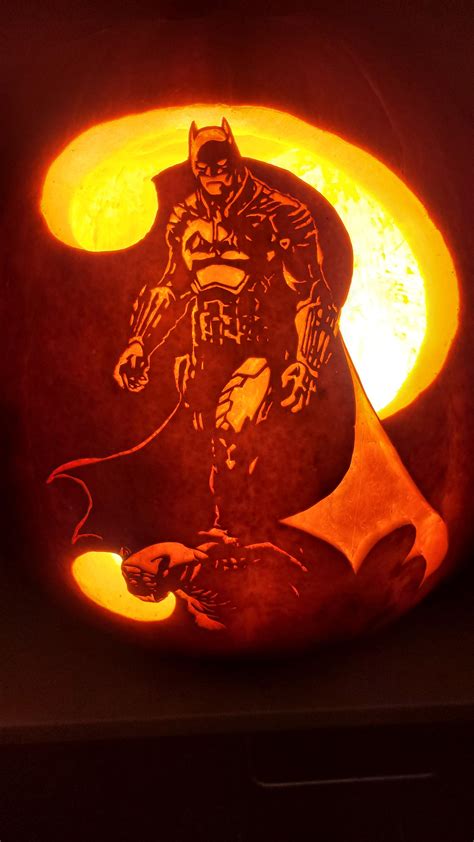 Batman Face Pumpkin Template