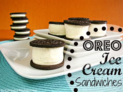 Oreo Ice Cream Sandwiches