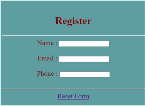 Image result for Coding Reset Form Java