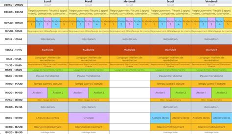 Emploi Du Temps Editable HTML/JavaScript 的图像结果