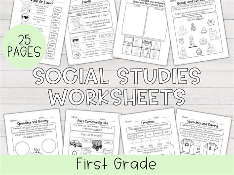 First Grade Social Studies Worksheets Printable Social Studies ...