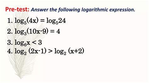 Solving logarithmic equations and inequalities | PPTX