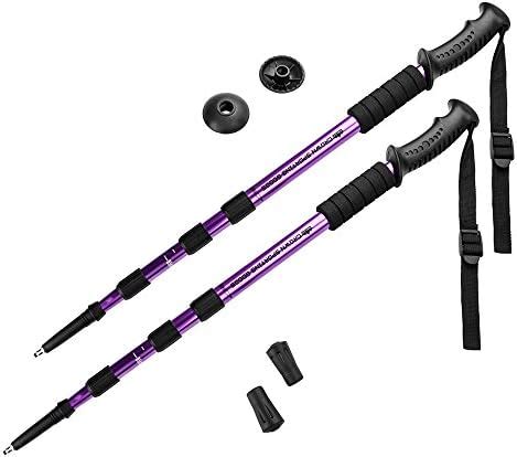 Crown Sporting Goods Shock-Resistant Adjustable Trekking Pole and ...