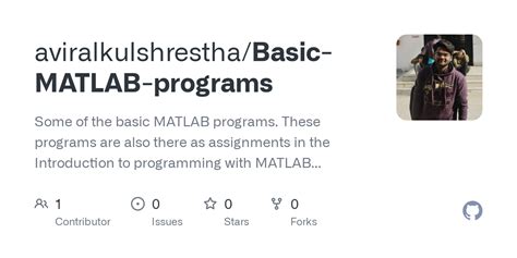 MATLAB Basic Program 的图像结果
