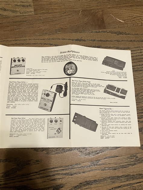 early Electro-Harmonix brochure/pamphlet : r/guitarpedals