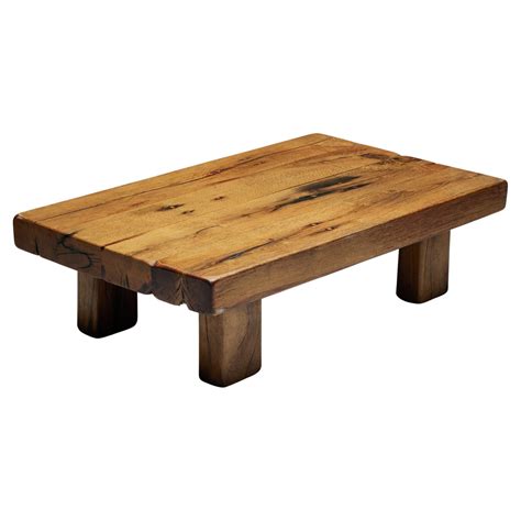 Cherry wood coffee table, '40s For Sale at 1stDibs