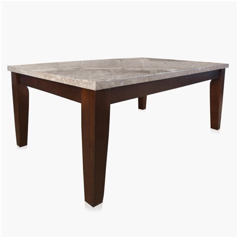 Buy Geneva Oxville Marble Top Coffee Table - Brown from Home Centre at ...