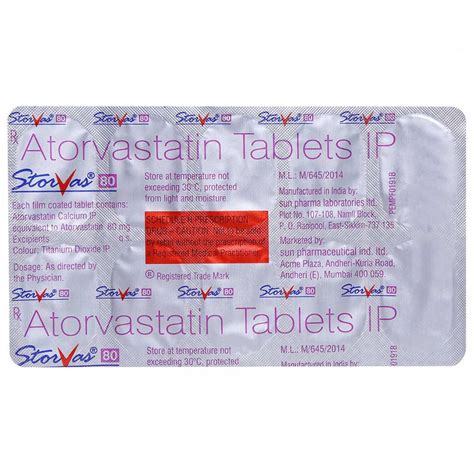 Storvas 80 Tablet 10's Price, Uses, Side Effects, Composition - Apollo ...