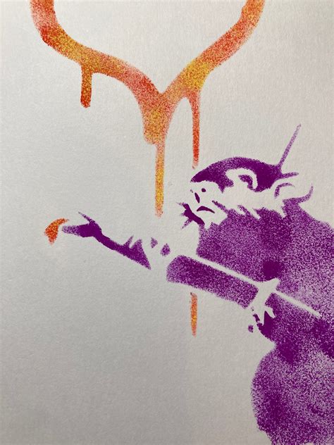 カインドストア ステンシルシート ステンシルアート stencil art ラブ ラット バンクシー LOVE RAT Banksy M874 ...