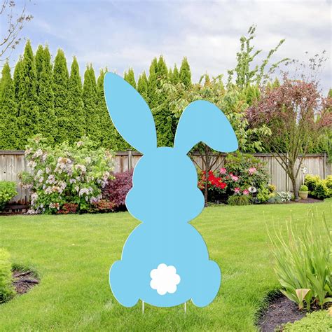 Amazon.com : Easter Outdoor Decorations-Easter Bunny Yard Signs with ...