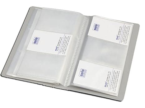 SOLO Business Cards Holder File, 240 Cards Pockets with Protective Case ...