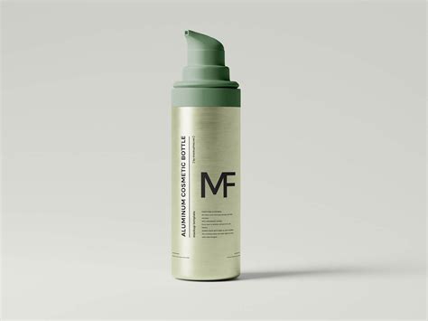 8 Airless Pump Bottle Mockup Set For Cosmetic Products | Free PSD Templates