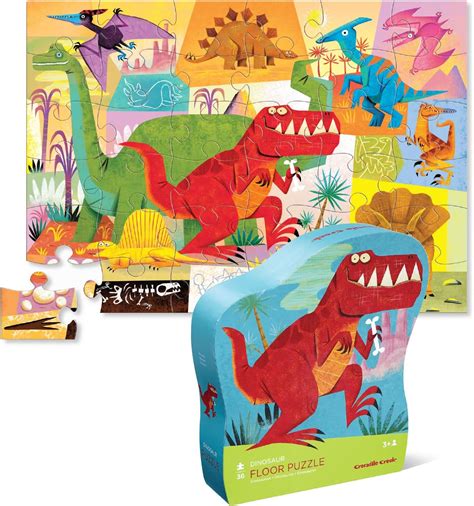 Amazon.com: Crocodile Creek 36-Piece Jigsaw Floor Puzzle - Fun Floor ...