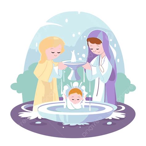 Jesus Baptism Clipart