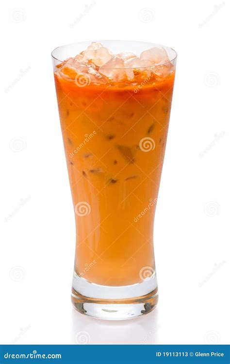 Thai Iced Tea stock image. Image of cold, drink, spicy - 19113113