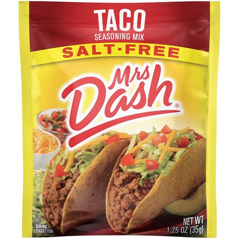 Amazon.com : Dash Salt-Free Seasoning Mix, Taco, 1.25 Ounce (Pack of 12 ...