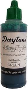 Daytone Calligraphy Ink Green 60 Ml. Pack of 15 : Amazon.in: Office ...