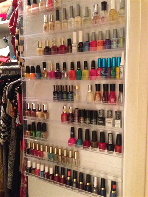 Nail Polish Organization: Acrylic Rack for Easy Storage