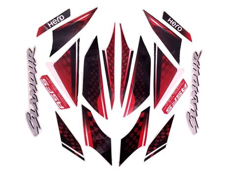 Motorcycle Bike Fancy Wrep Stickers and Decals kit Stickers for Hero ...