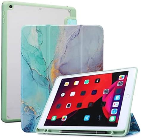 SwooK Case with [Pencil Holder] Smart Cover With Transparent Back ...