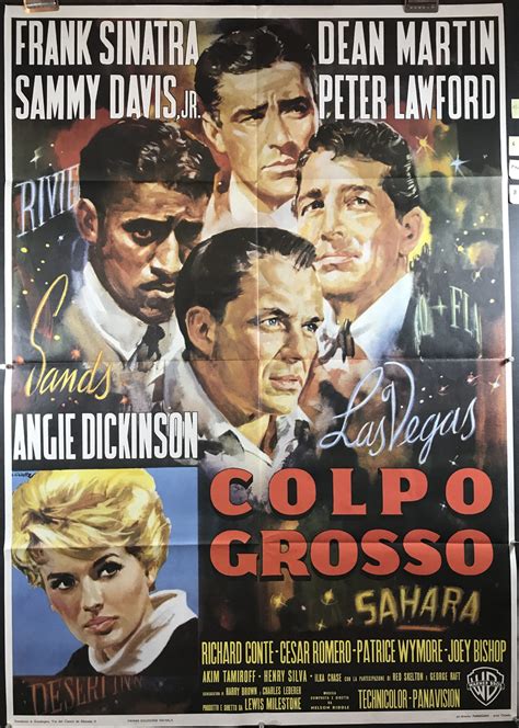 OCEANS 11, Original Rat Pack Italian Movie Poster - Original Vintage ...